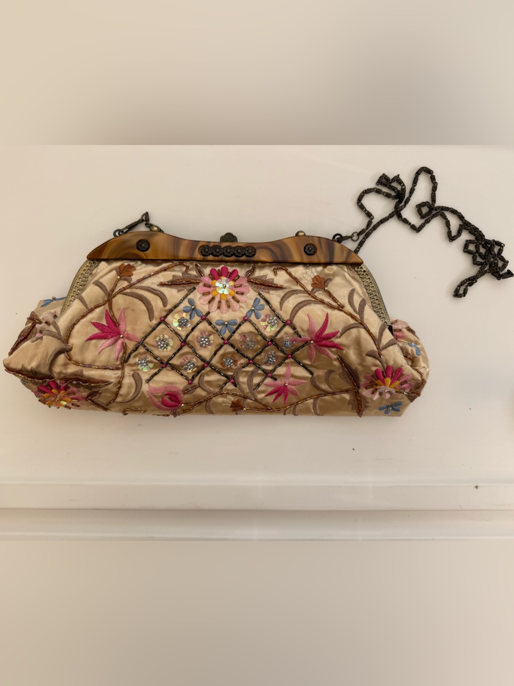 Victorian style beaded purse